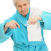 senior lady getting ready to brush her teeth