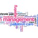 word cloud of palliative care terms