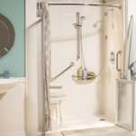 photo of a walk-in shower