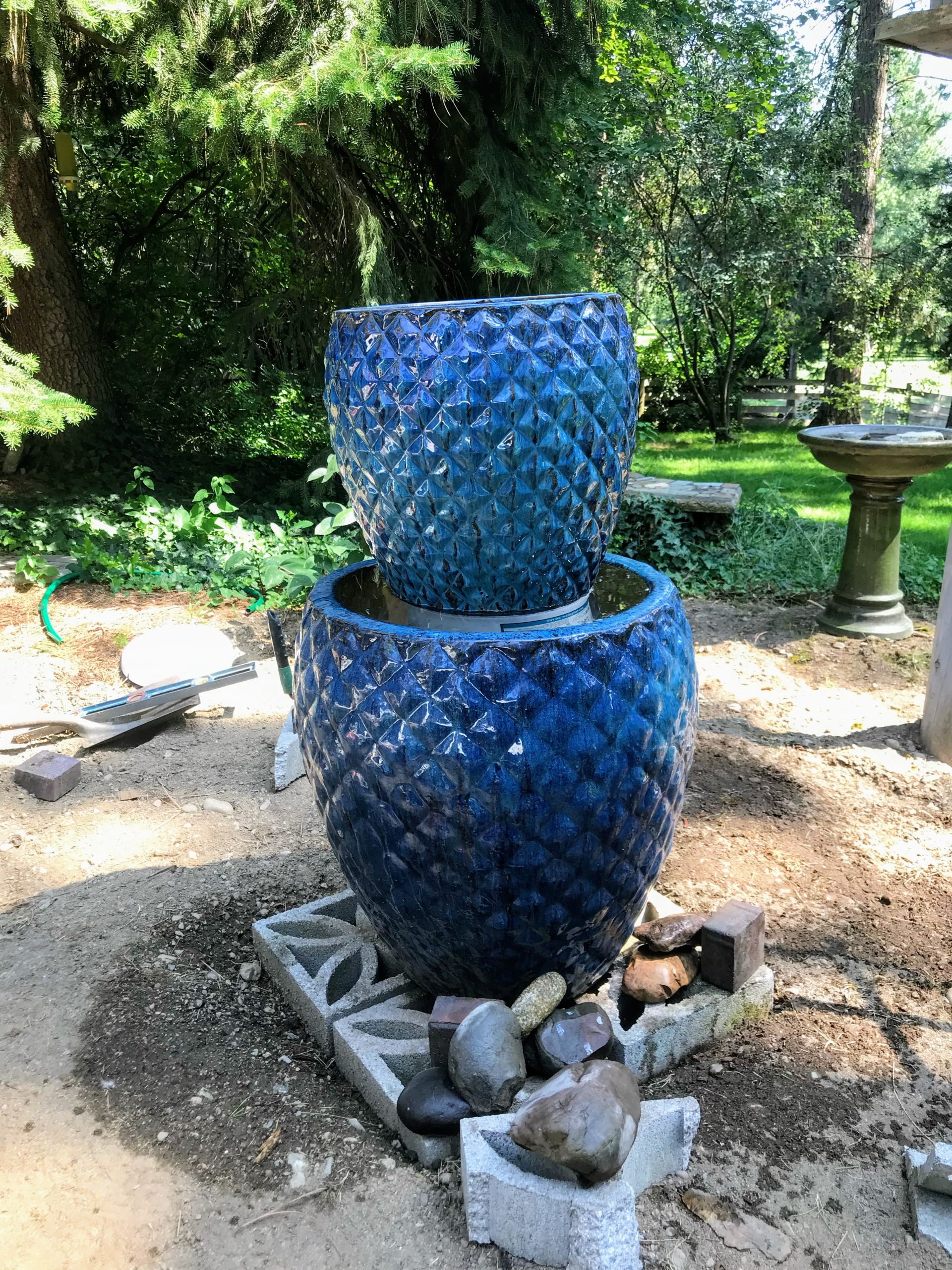 How to Make a DIY Bubbling Water Fountain Meaningful Midlife